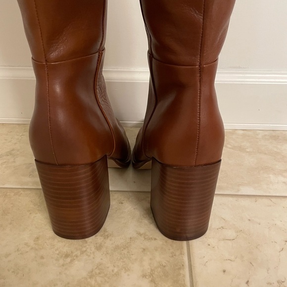 Steve Madden Sierra Tan Leather Heeled Boots Size 6.5 M - Picture 8 of 13